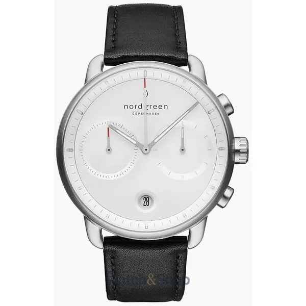 Ceas Nordgreen Nordgreen PI42SILEBLXX Mens Watch Pioneer Chronograph 42mm 10ATM