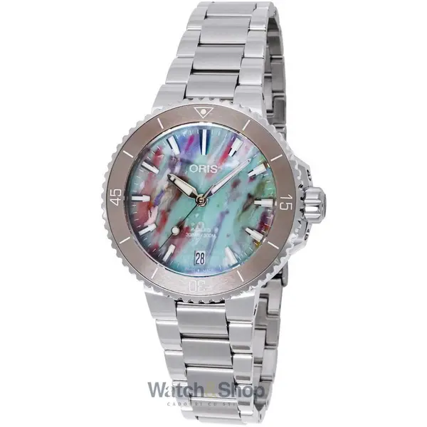 Ceas Oris Oris 01 733 7770 4150-Set Ladies Watch Aquis Date Automatic 36 5mm 30ATM