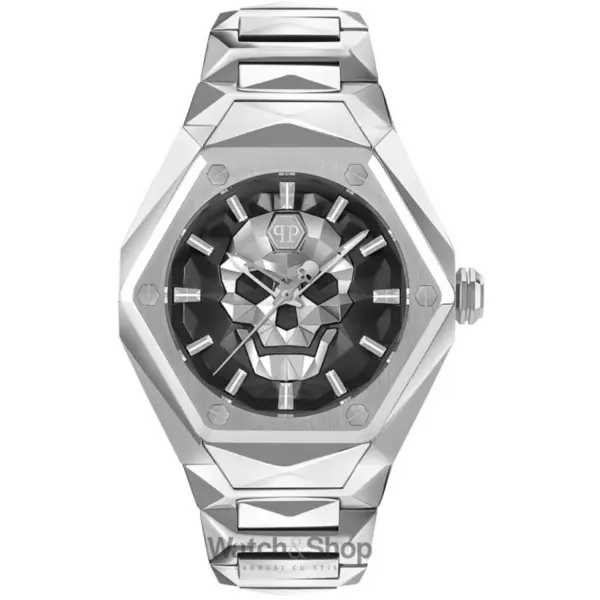 Ceas Philipp Plein Philipp Plein PWPWA0624 Mens Watch The $kull Spikes 46mm 5ATM