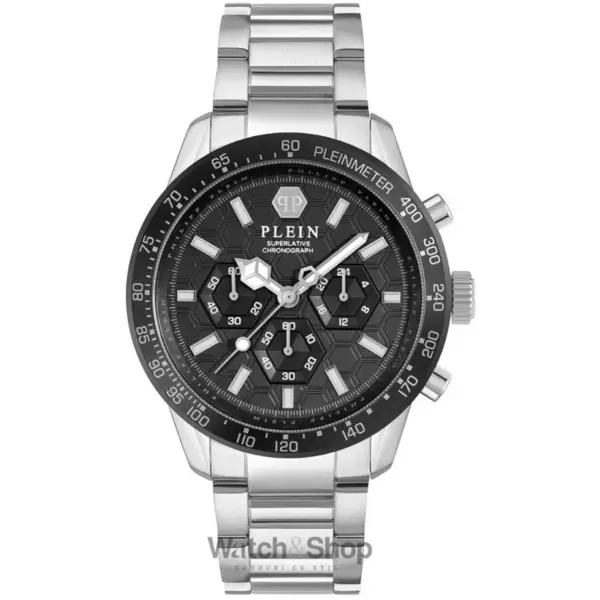 Ceas Philipp Plein Philipp Plein PWPYA0424 Mens Watch Pleinmeter Chronograph 44mm 5ATM