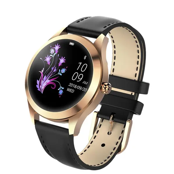 Ceas smartwatch Kingwear KW10, rezistent la apa IP68, 64KB Ram + 512KB ROM, display 1.04 inch TFT cu touch screen, rezolutie 240 * 198 pixeli, capacitate baterie 120mAh