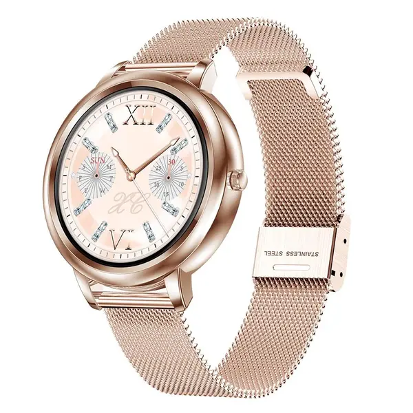 Ceas Smartwatch Kingwear MK20, senzor de ritm cardiac, rezistent la apa IP67, 128Kb RAM + 64Mb ROM, display 1.09 inch TFT cu touch screen, rezolutie 240 x 240 pixeli, capacitate baterie 140mAh