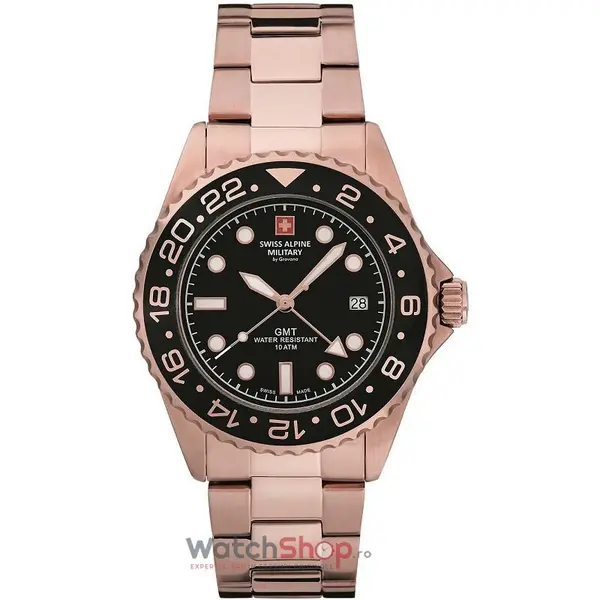 Ceas Swiss Alpine Military BY GROVANA 7052.1167 GMT Diver