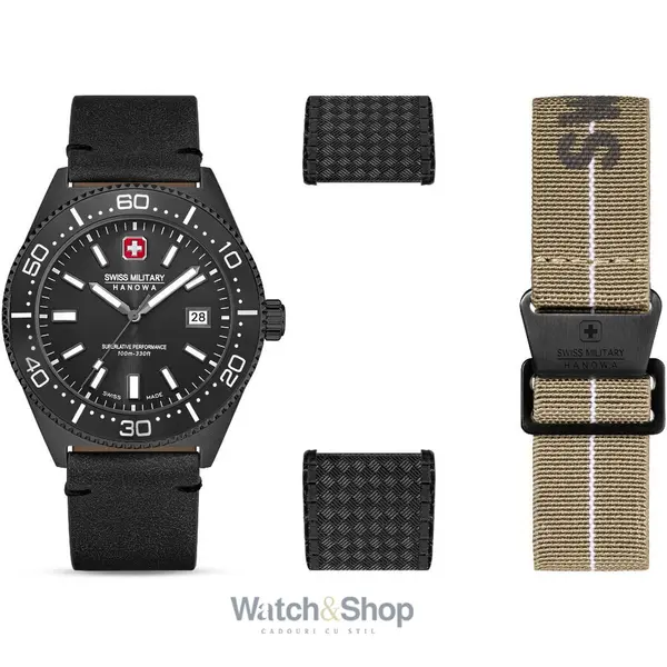 Ceas Swiss Military Hanowa Swiss Military Hanowa SMWGB0004940-SET Mens Watch Nomad Set 43mm 10ATM
