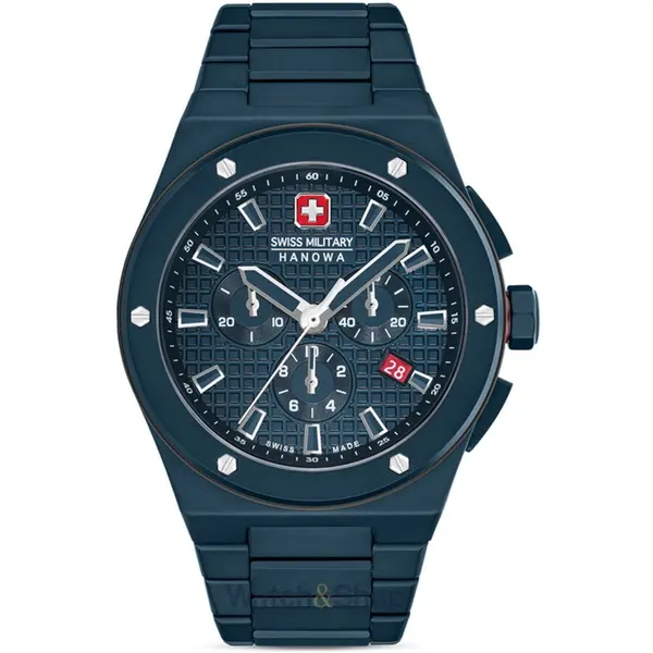 Ceas Swiss Military Hanowa Swiss Military Hanowa SMWGI0002281 Mens Watch Sidewinder Ceramic Chronograph 43mm 10ATM