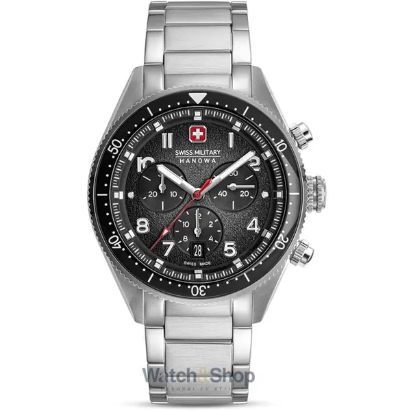 Ceas Swiss Military Hanowa Swiss Military Hanowa SMWGI0003803 Mens Watch Greyhound Chrono 43mm 10ATM