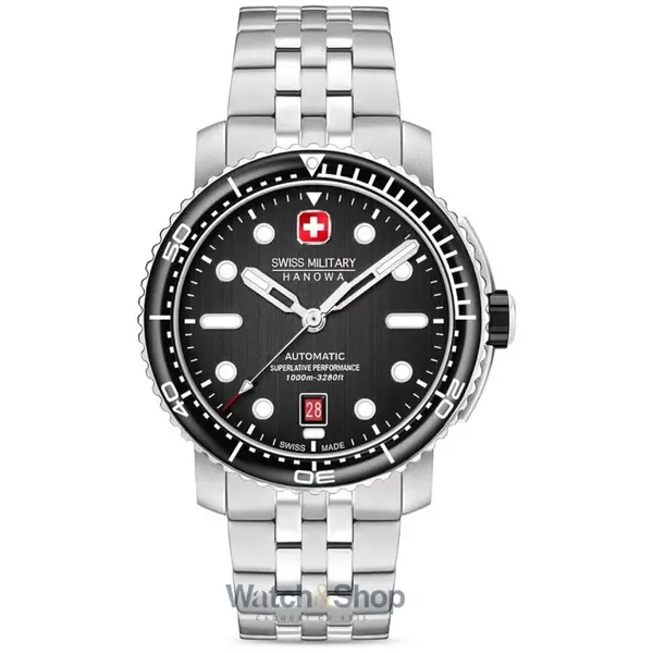 Ceas Swiss Military Hanowa Swiss Military Hanowa SMWGL0002001-SET Mens Watch Maitre Plongeur Automatic 44mm 100ATM