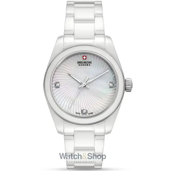 Ceas Swiss Military Hanowa Swiss Military Hanowa SMWLG0005101 Ladies Watch Swiss Recruit Lady Ceramic 32mm 5ATM