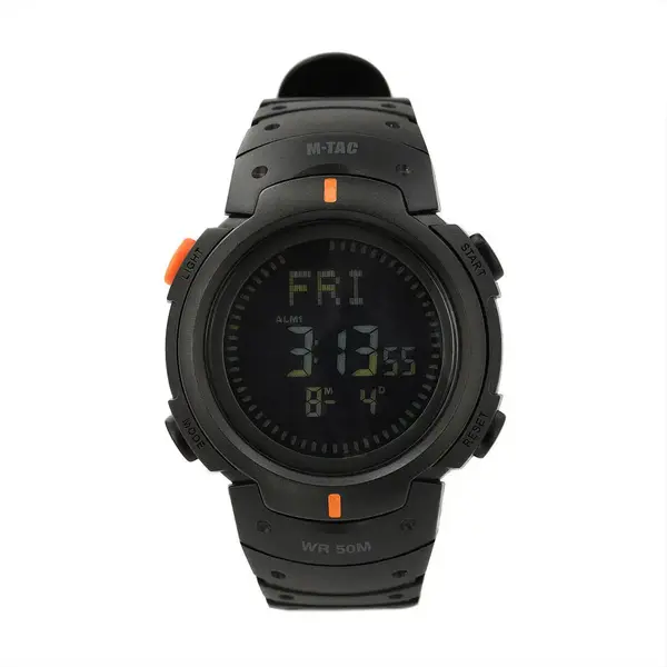 Ceas tactic digital M-TAC Compass - NEGRU