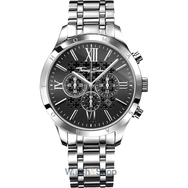 Ceas Thomas Sabo Thomas Sabo WA0015-201-203 Rebel Urban Chronograph Mens Watch 43mm 5ATM
