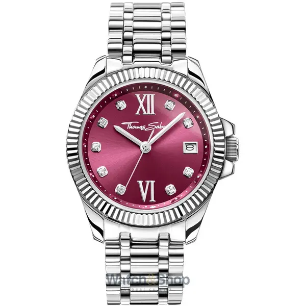 Ceas Thomas Sabo Thomas Sabo WA0407-201-212 Ladies Watch Divine Burgundy 33mm 10ATM
