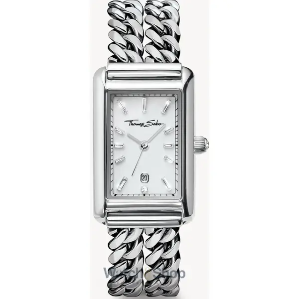 Ceas Thomas Sabo Thomas Sabo WA0428-201-201 Ladies Watch Rectangular Silver-Colored 22mm 3ATM