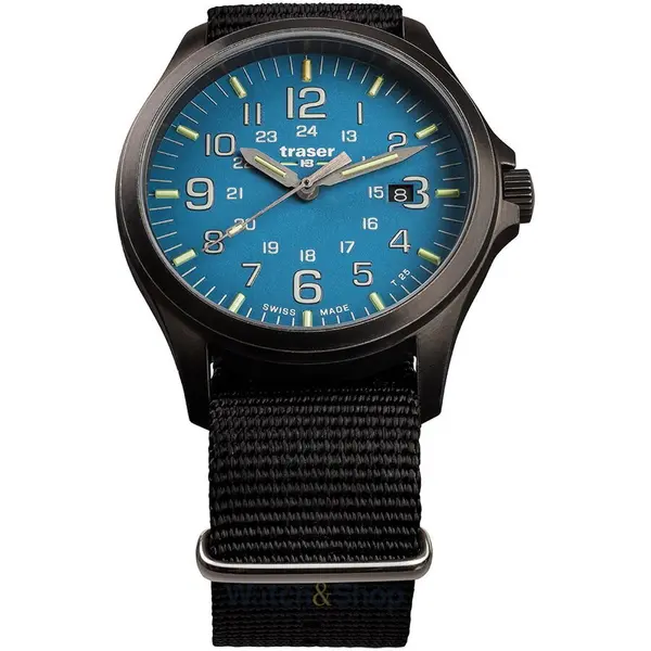 Ceas Traser Traser H3 108647 P67 Officer GunMetal Skyblue Men's 42mm 10ATM