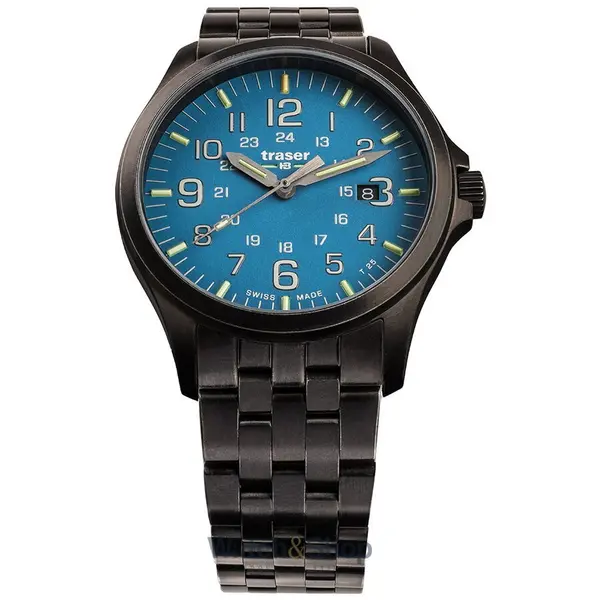 Ceas Traser Traser H3 108740 P67 Officer GunMetal Skyblue Mens Watch 42mm 10ATM