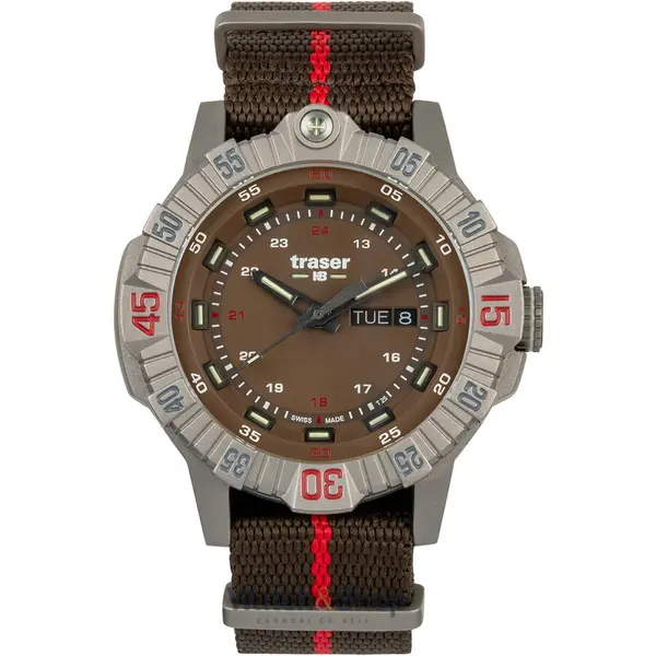 Ceas Traser Traser H3 110669 Tactical Brown Titan Mens Watch 46mm 20ATM