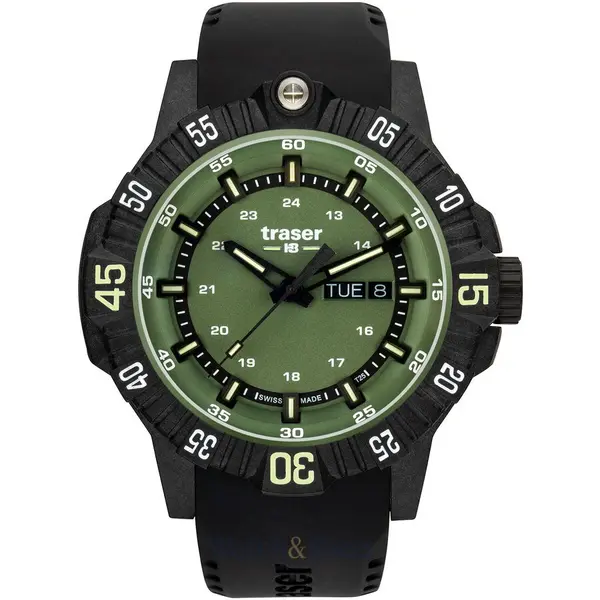 Ceas Traser Traser H3 110727 P99 Q Tactical Green 46mm 20ATM