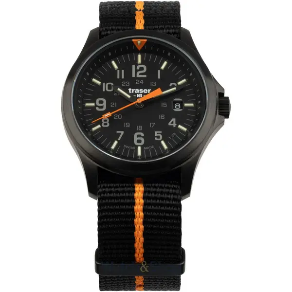 Ceas Traser Traser H3 111065 Mens Watch P67 Officer Pro Black 42mm 10ATM