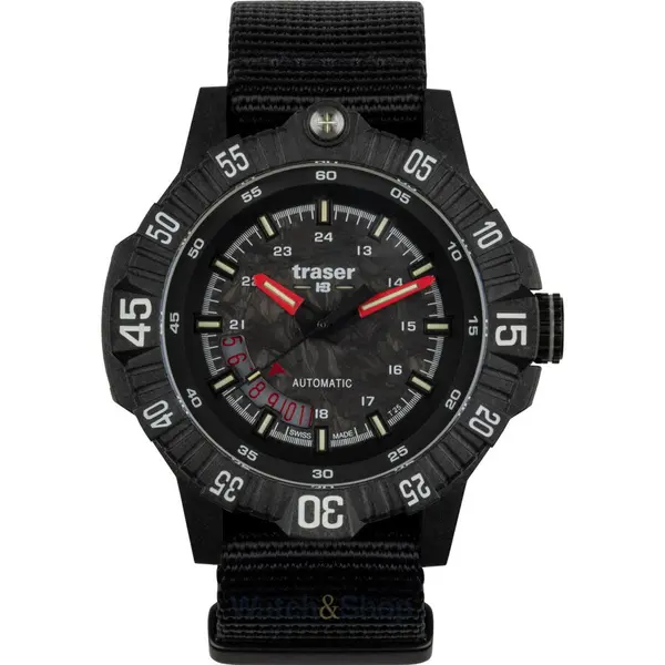 Ceas Traser Traser H3 111355 Mens Watch P99 A Tactical Carbon Automatic 46mm 20ATM