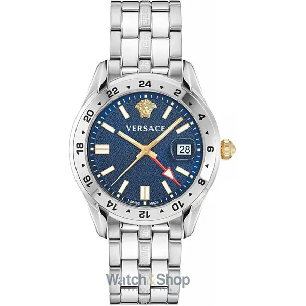 Ceas Versace Versace VE7C00523 Mens Watch Greca Time GMT 41mm 5ATM