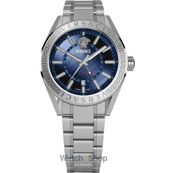 Ceas Versace Versace VEAFA0424 Mens Watch V-Code GMT 42mm 5ATM