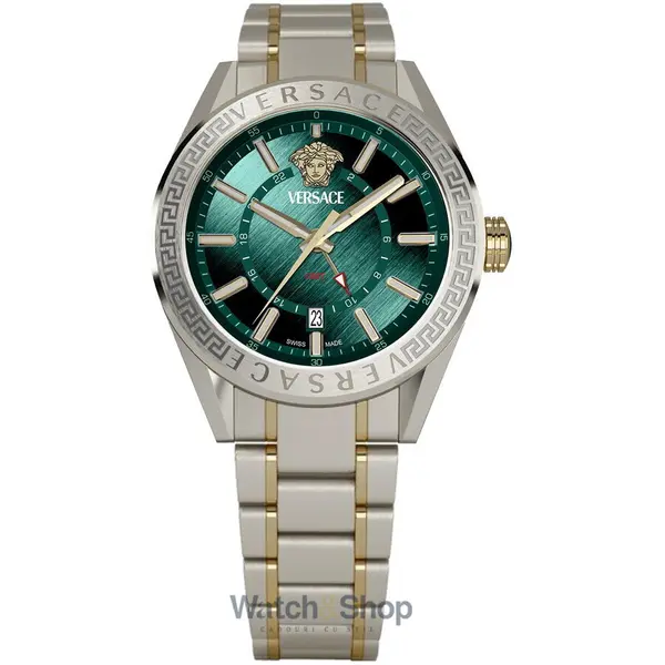 Ceas Versace Versace VEAFA0524 Mens Watch V-Code GMT 42mm 5ATM