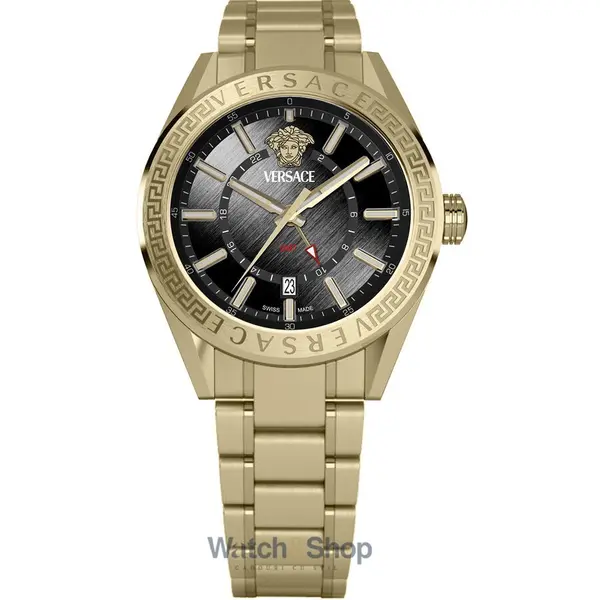 Ceas Versace Versace VEAFA0724 Mens Watch V-Code GMT 42mm 5ATM
