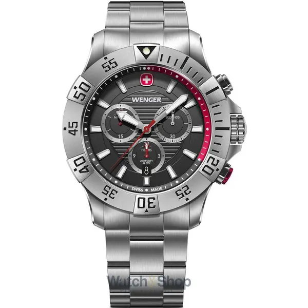 Ceas Wenger Wenger 01.0643.123 Mens Watch Seaforce Chronograph 43mm 20ATM