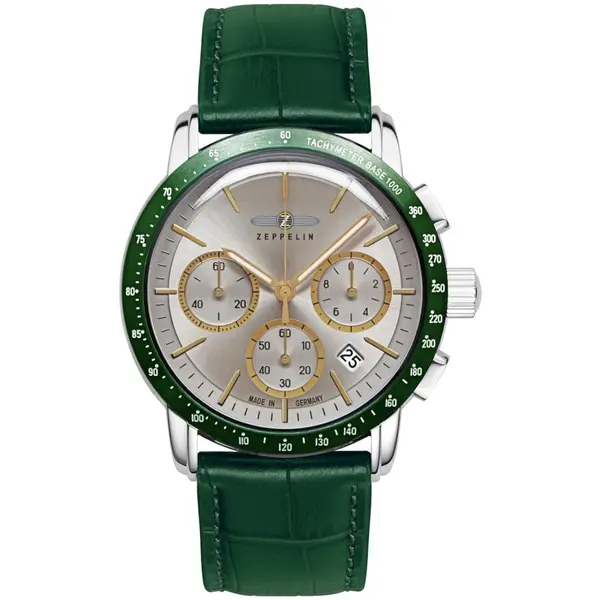 Ceas Zeppelin Zeppelin 8878-5 Herrenuhr New York Chronograph 43mm 5ATM