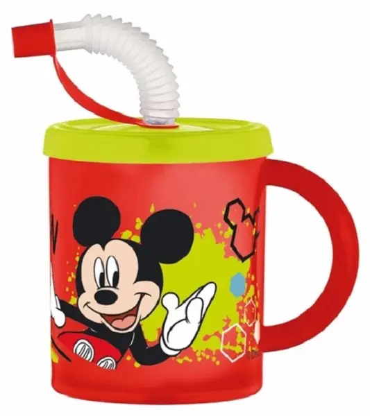 Ceașcă cu pai și mâner Disney - Mickey, 210 ml