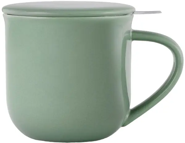 Ceașcă de ceai cu strecurătoare Viva Scandinavia - Minima Stone Green, 350 ml