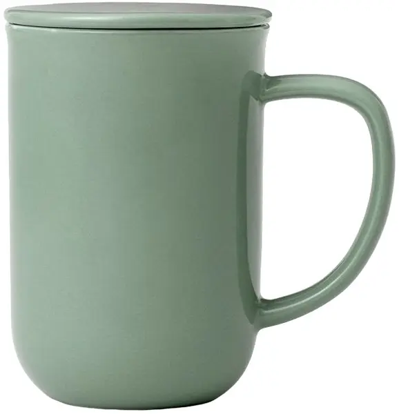 Ceașcă de ceai cu strecurătoare Viva Scandinavia - Minima Stone Green, 500 ml