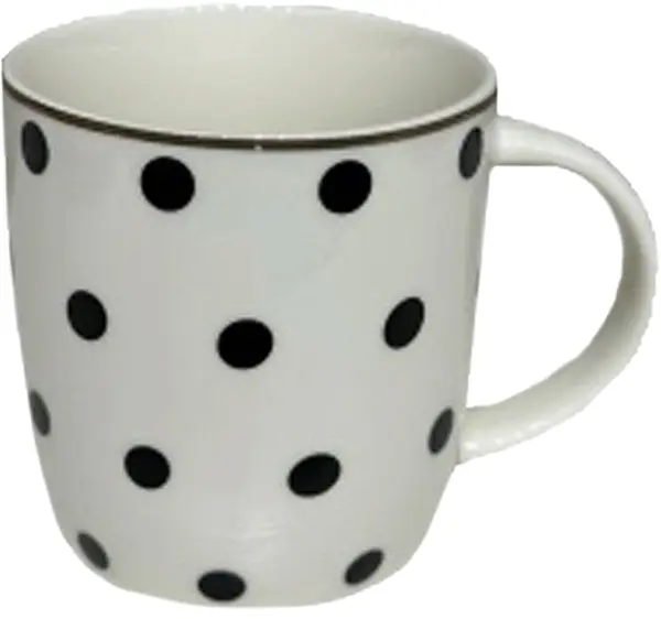 Ceaşcă Maison - Jolie Rombus, New Bone China, pe puncte, 350 ml