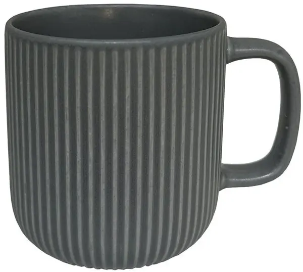 Ceaşcă Maison - Origo, New Bone China, 360 ml, gri închis