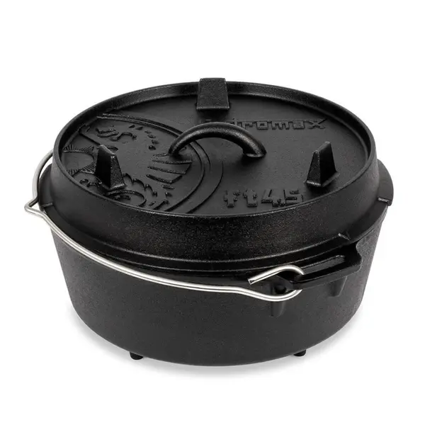 Ceaun de fonta cu picioare 4l premium cu maner si picioruse Petromax Germania