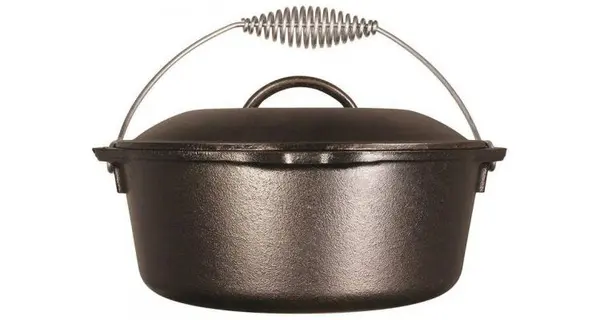 Ceaun din fonta cu capac - cuptor olandez Lodge 25,4 cm 4,7 litri