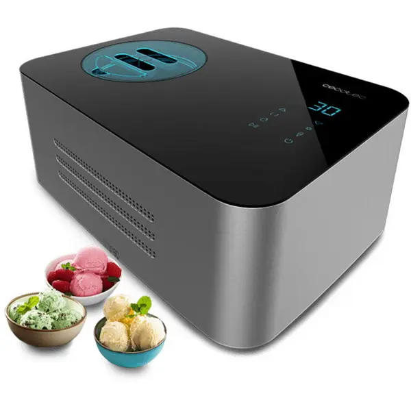 CECOTEC Aparat de preparat inghetata Cecotec Gelacy 1500 Touch, 150 W, capacitate 1.5l, ecran tactil, Argintiu / Negru