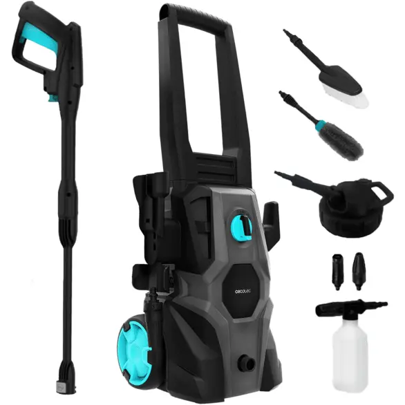 CECOTEC Aparat de spalat cu presiune Cecotec HydroBoost 1600 Car&Garden, 135 BAR, 426 L/h,1600 W, Accesorii incluse