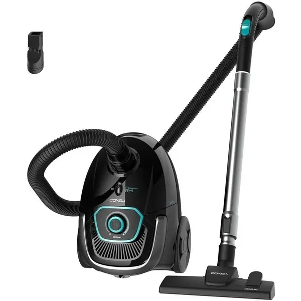 CECOTEC Aspirator Cecotec Conga Powerbag 2500 Plus, 850 W, 18000 Pa, 75 dB, Negru