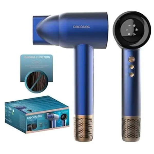 CECOTEC Uscator de par Cecotec IoniCare RockStar Nano IonTech, 1600 W, control inteligent al temperaturii, 3 trepte temperatura, 3 viteze, functie de memorie, Albastru