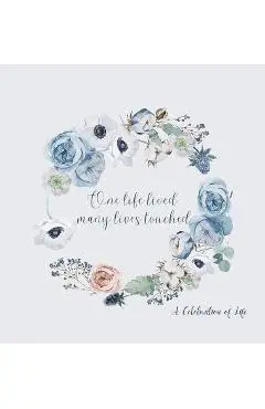 Celebration of life, funeral book, Condolence book to sign (Hardback cover) - Lulu And Bell