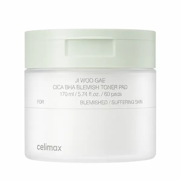 Celimax - Ji Woo Gae Cica BHA Blemish Toner Pad, 60pcs