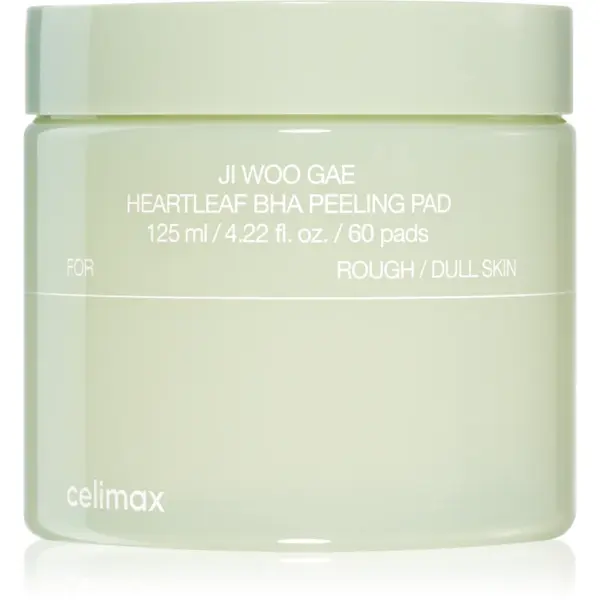 celimax Ji Woo Gae Heartleaf BHA Peeling Pad tampoane exfoliante cu efect calmant 60 buc