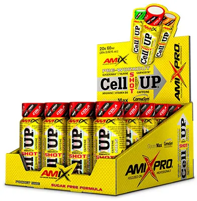 CellUp Shot Box, energie, 20 shoturi x 60 ml, Amix