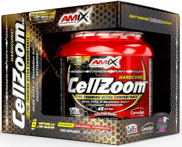 CellZoom Hardcore Activator, lămâie, 315 g, Amix