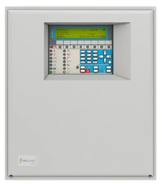 Centrala antiincendiu adresabila 3 bucle (o bucla cu 3 circuite), 250 detectori, 128 zone, comunicator PSTN, FIRECLASS FC503