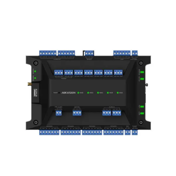 Centrala control acces Hikvision DS-K2702WX-E1(P), Wiegand, RS-485, WiFi, 200.000 carduri, 600.000 evenimente