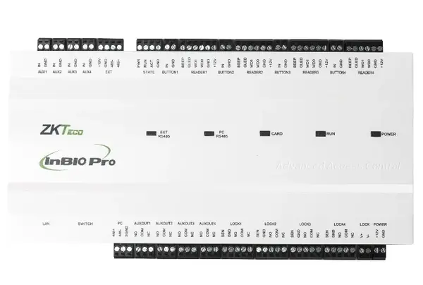 Centrala de control acces si de pontaj biometrica ZKTeco INBIO-4-2PRO, pentru 4 usi bidirectionale, software ZKBioCV