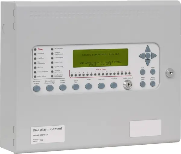 Centrala de incendiu adresabila, 16 zone, 1 bucla / 126 adrese, 3A, afisaj LCD, LA80161M2 Kentec