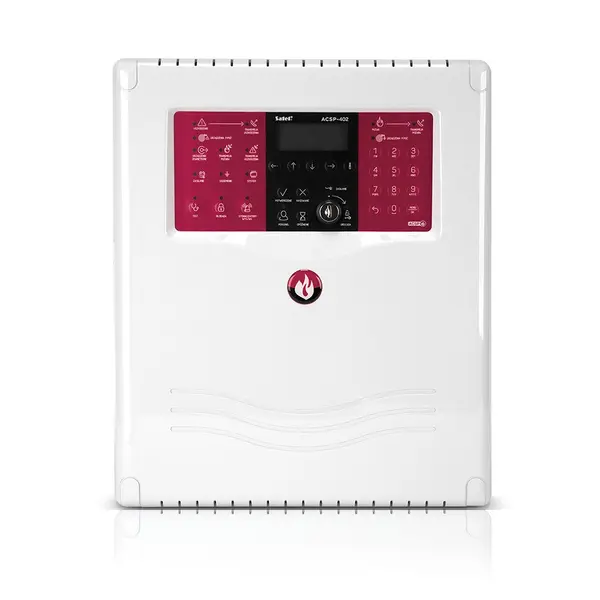 Centrala de incendiu adresabila Satel ACSP-402, 256 zone, 2 bucle, 4 intrari programabile