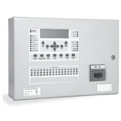 Centrala de incendiu cu 2 bucle Kentec ENH63002 14P* cu 0 LED-uri de zona, montaj ingropat, fara cheie de activare, cu imprimanta